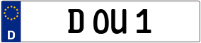 Trailer License Plate